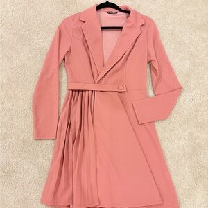 SHEIN Blush Long Sleeve Dress